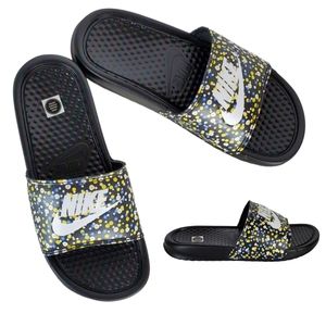 New Nike benassi jdi print floral slide sandals